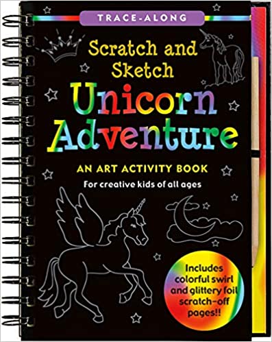 unicorn adventure scratch and sketch