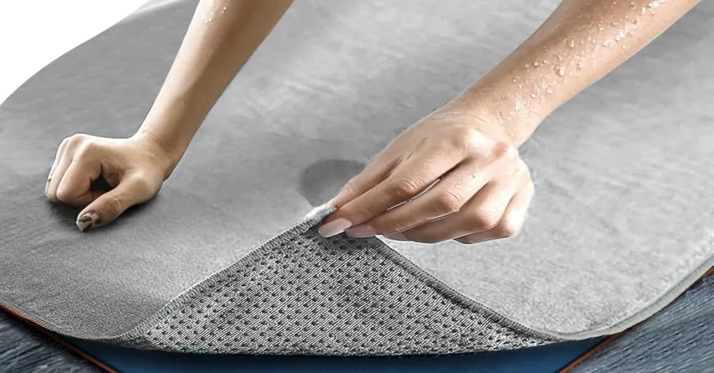 hapbear non slip yoga mat towel