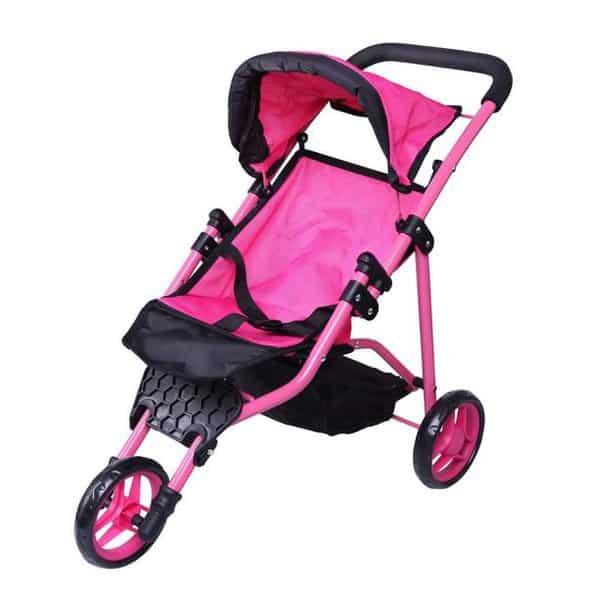 toys jogger hot pink baby doll stroller