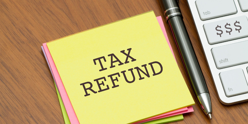 tax refund on postit