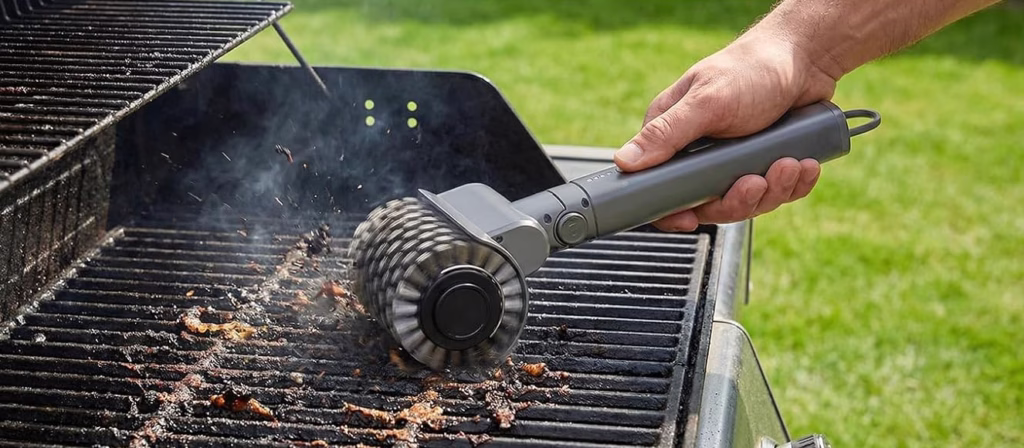 cordless rechargeable electric grill cleaner
