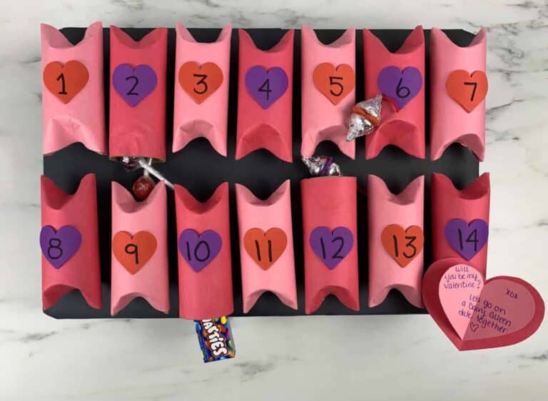 easy valentine advent calendar