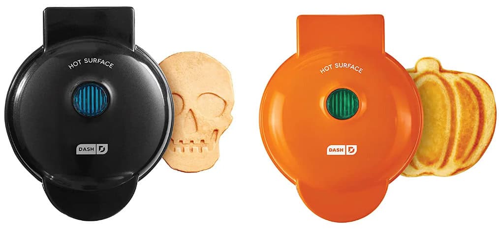 skull and pumpkin affles