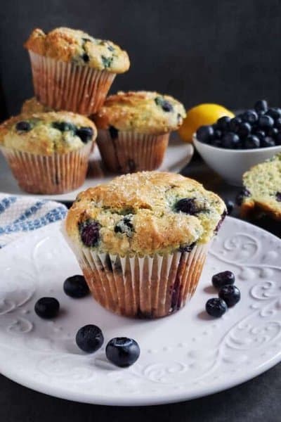 copycat jumbo panera blueberry lemon muffins