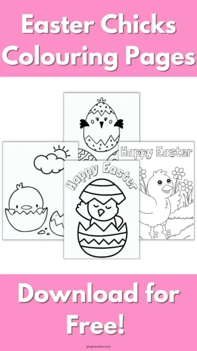 easter chicks colouring pages 1