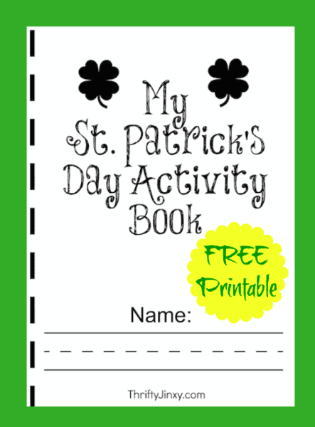 free printable st patrick’s day activity book