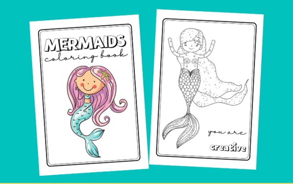 free mermaid pages