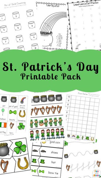 st patrick's day coloring pages and activities