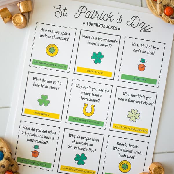 st patrick's day lunch box jokes