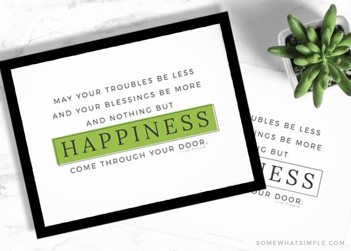 st patrick's day quote free printable