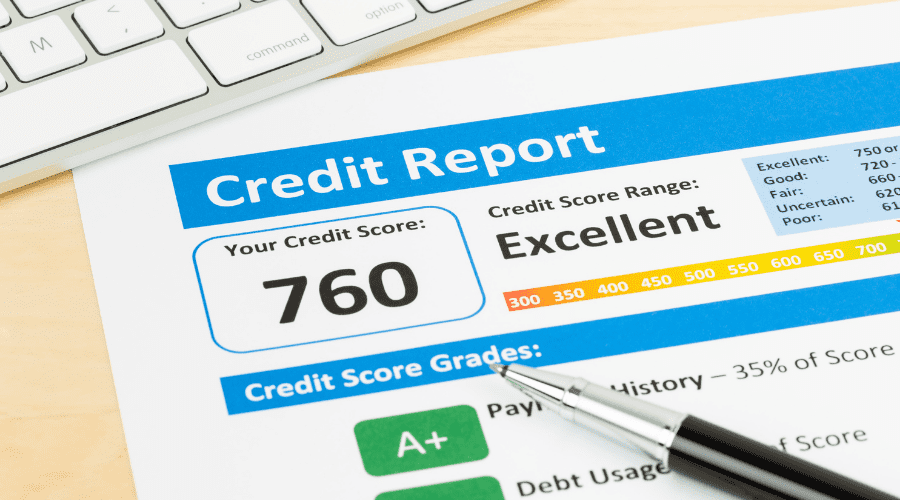 credit report with score