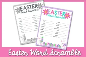 easter word scramble 1