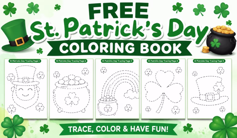 free st. patrick's day coloring book