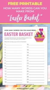 printable how many words can you make out of easter basket 2