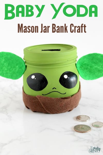 baby yoda mason jar bank craft banner 1