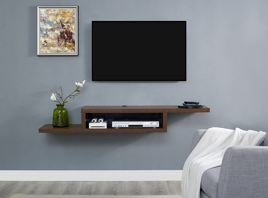 floating wall mounted tv console