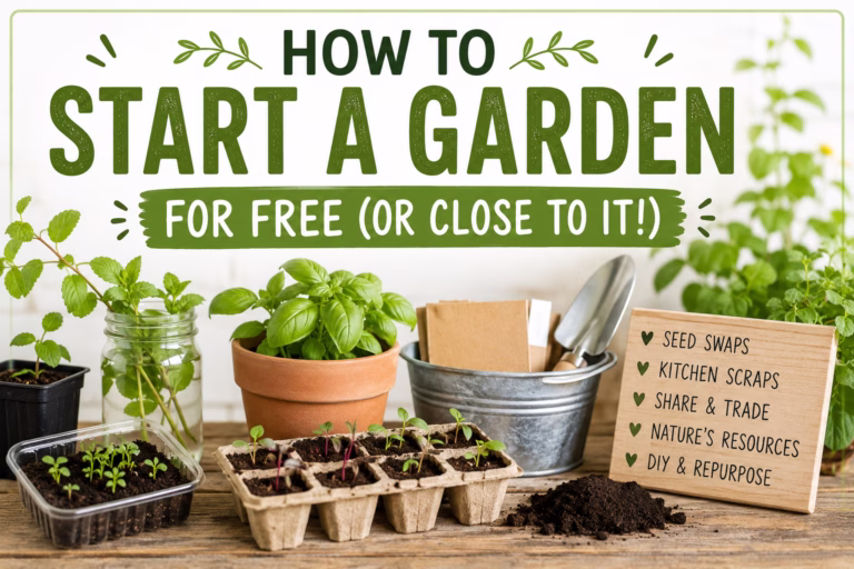how to start a garden for free