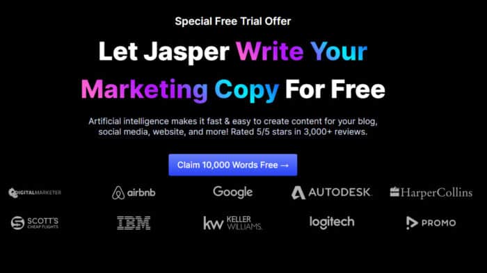 jasper ai free trial