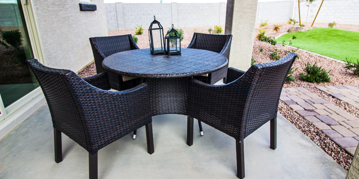 patio with furniture