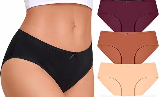 ready to love cotton womens underwear 6 pack cheeky low rise hipster panties