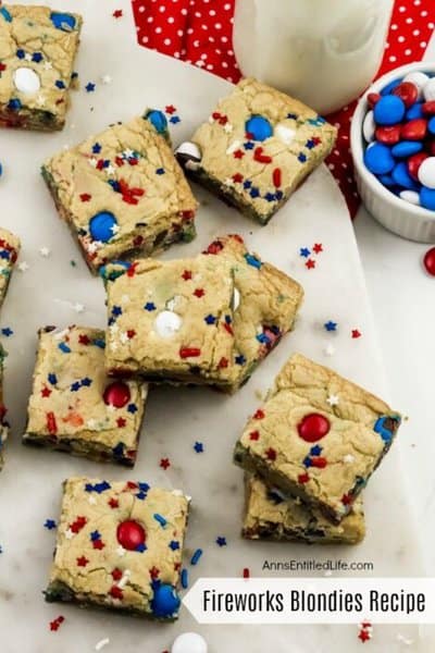 fireworks blondies recipe