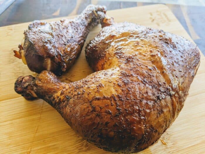 kamado joe smoked chicken