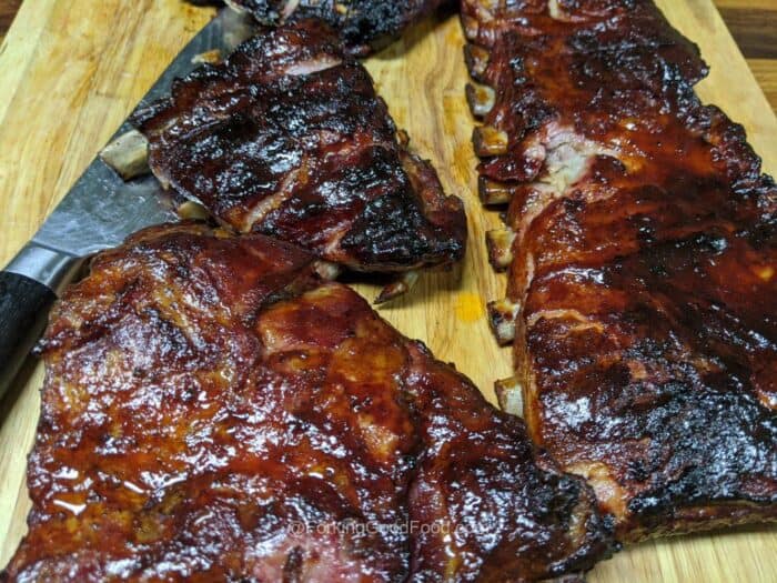 kamado joe smoked pork ribs