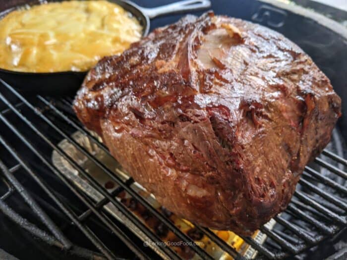 perfect kamado joe prime rib