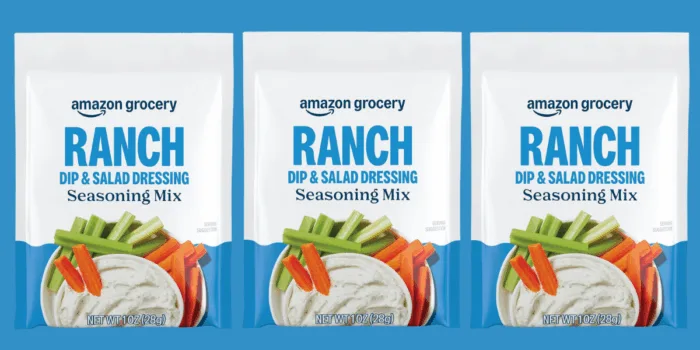 Ranch dip seasoning mix with vegetables