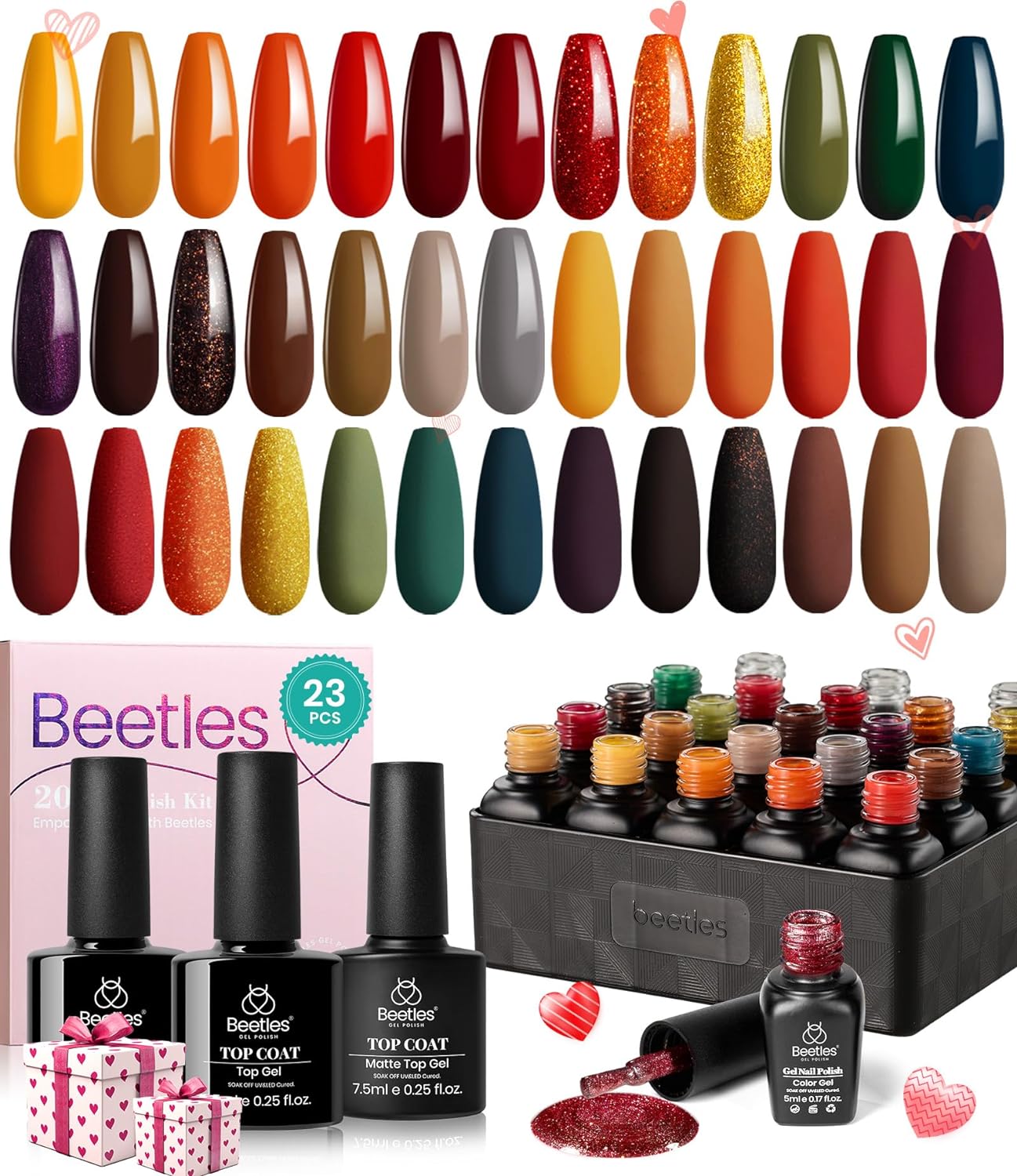 beetles gel polish nail set 20