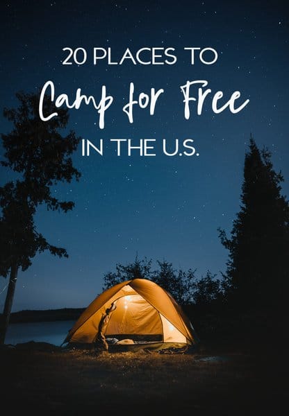 20 Places To Camp For Free In The U.S. + How To Find Cheap Sites ...