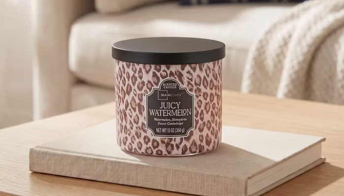 mainstays 3 wick glass jar candle