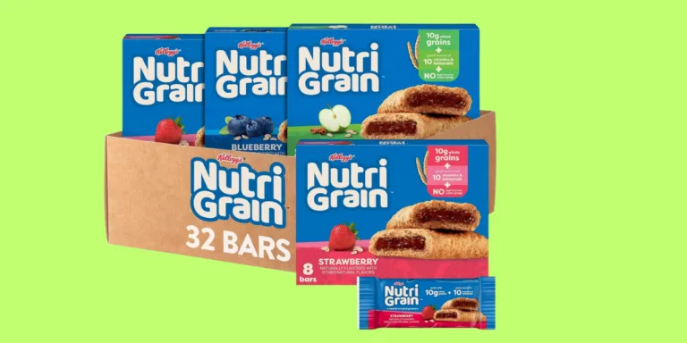 Nutri-Grain cereal bars, strawberry and blueberry flavors.