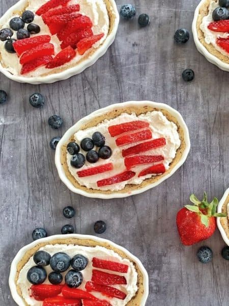 patriotic mini fruit tarts