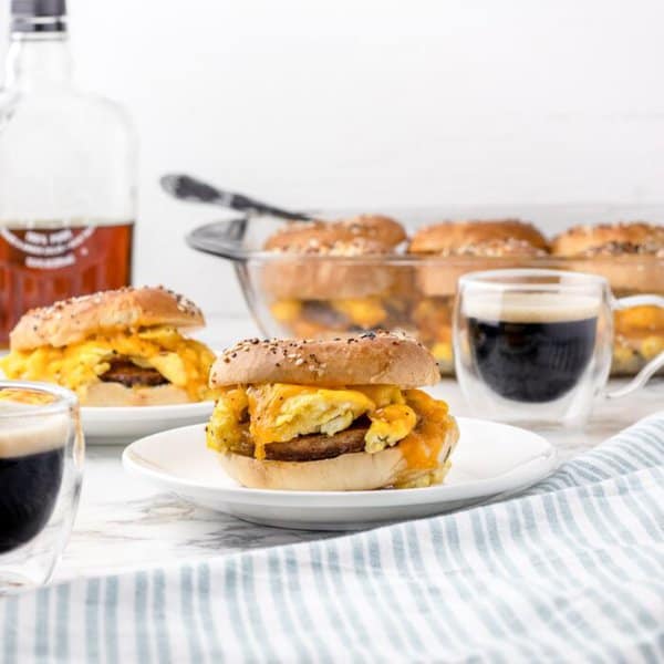 breakfast bagel sliders