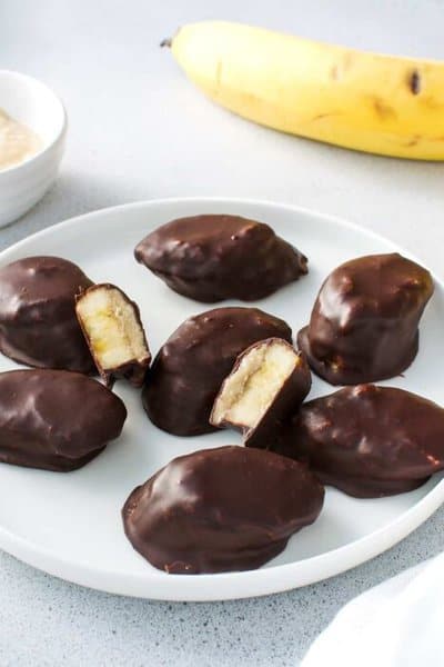 chocolate peanut butter banana bites