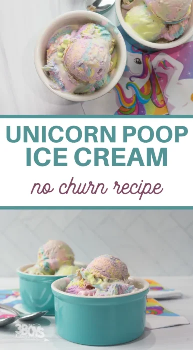 colorful unicorn poop ice cream