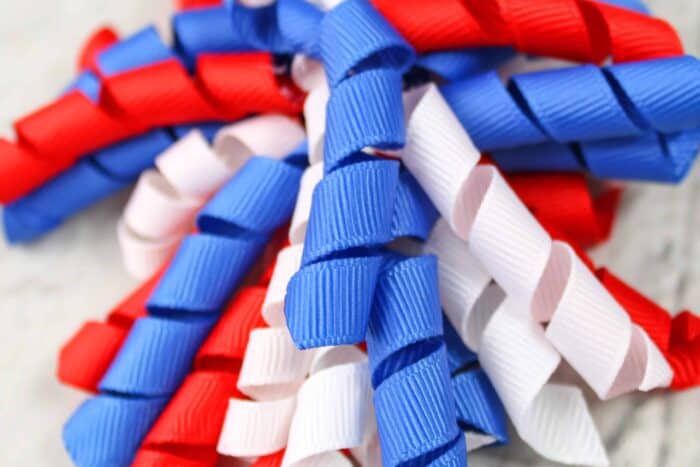 diy red white and blue patriotic korker hair bow tutorial