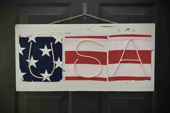 diy usa sign for wall