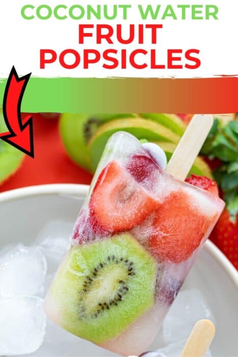 fruit popsicles with coconut water