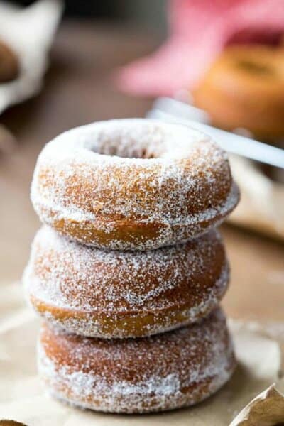 gingerbread baked donuts