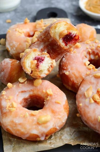 peanut butter & jelly donuts