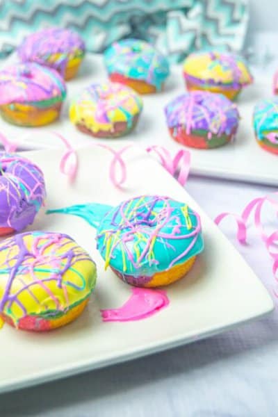 rainbow donuts (just 5 ingredients!)