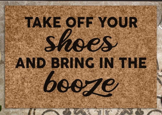 shoes off booze