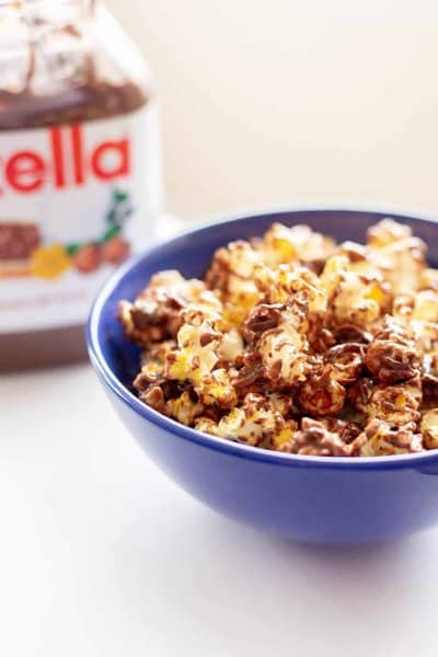 coconut nutella popcorn