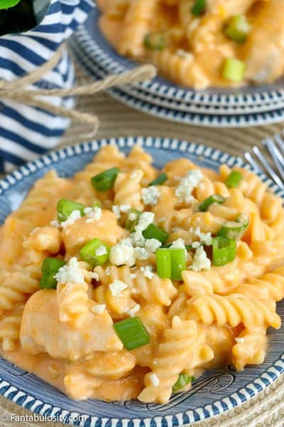 instant pot buffalo chicken pasta