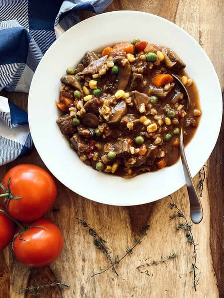 instant pot vegetable beef soup