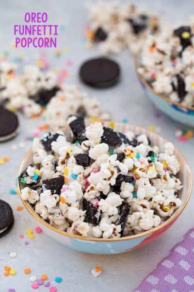 oreo funfetti popcorn