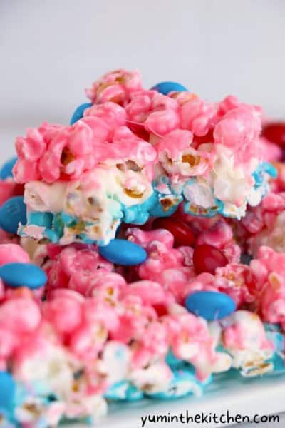 red white & blue popcorn