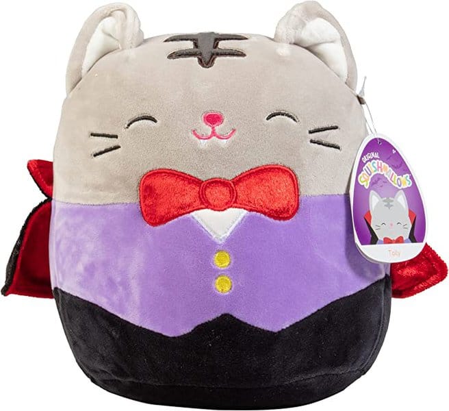 squishmallows 8 tally the cat vampire official kellytoy halloween